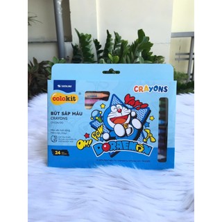 Bút Sáp Màu Doraemon Colokit  10-16-24 màu (vpp Tritin)