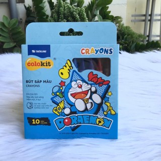 Bút Sáp Màu Doraemon Colokit  10-16-24 màu (vpp Tritin)
