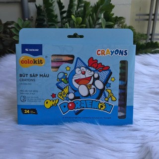 Bút Sáp Màu Doraemon Colokit  10-16-24 màu (vpp Tritin)