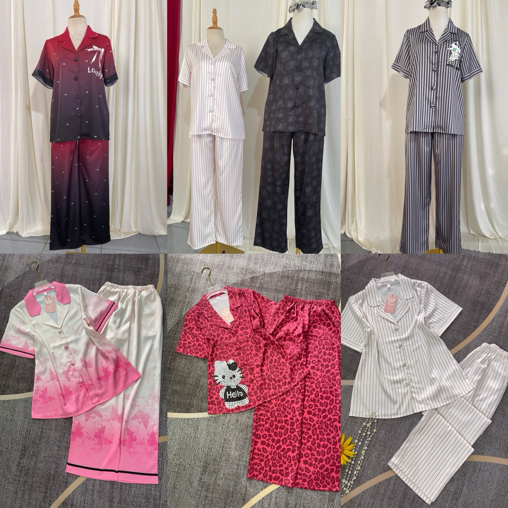 (M165) ĐỒ BỘ FENA (43-62kg) pyjama nữ   lụa latin cao cấp