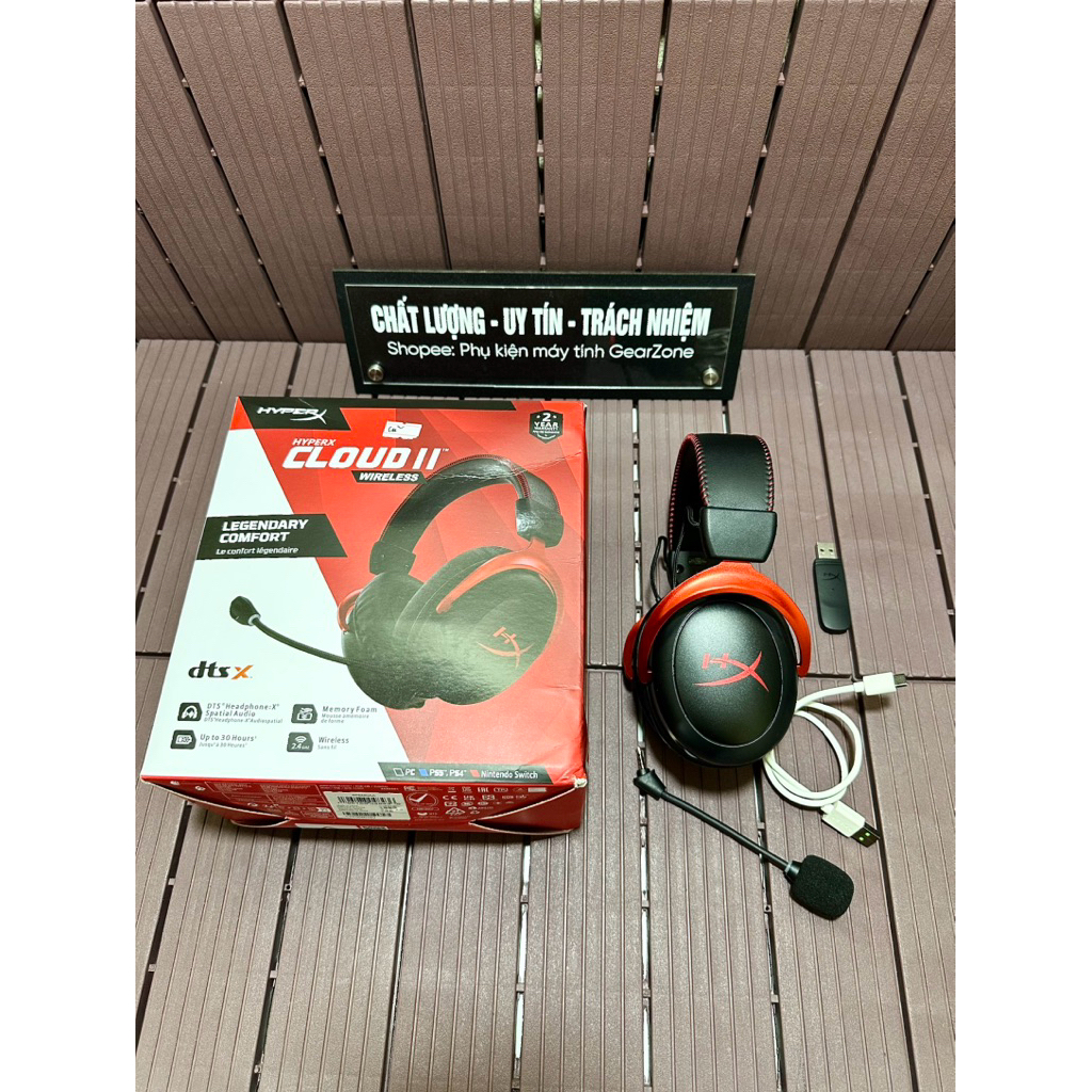 (Chính hãng) Tai nghe Gaming không dây HyperX Cloud 2 Wireless/ Cloud II Wireless