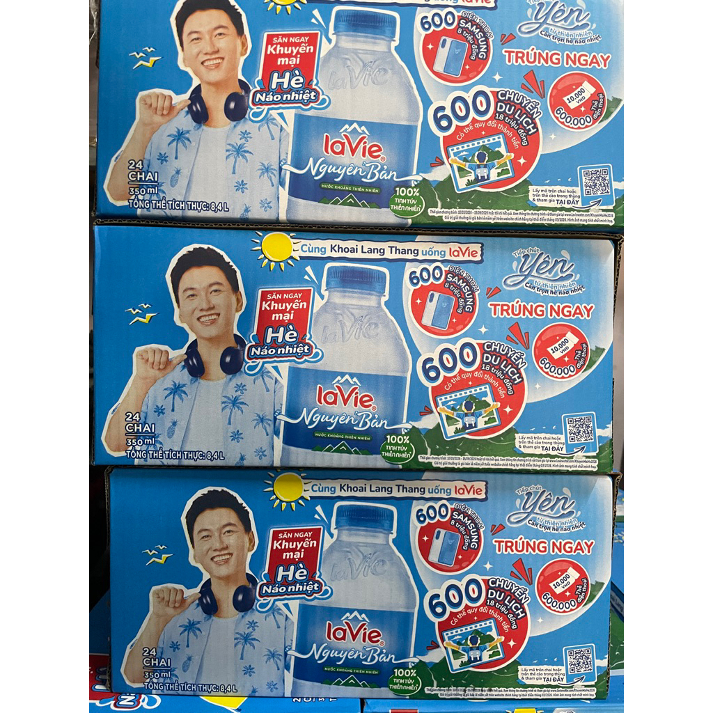 Nước suối Lavie 350ml. 1Thùng 24 chai x 350ml [ GIAO HỎA TỐC 2H- HCM ]
