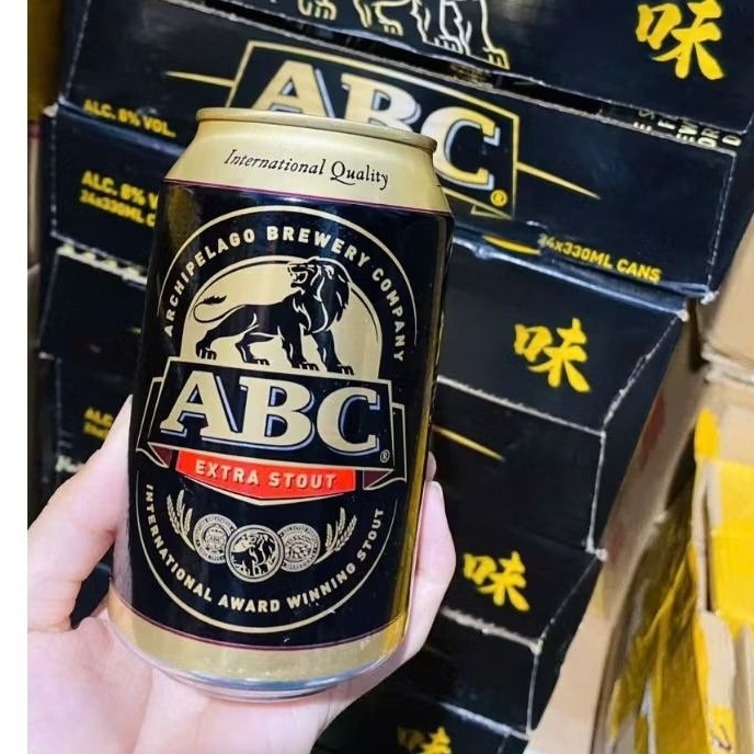 Bia Đen ABC Extra Stout Campuchia 330ml Nồng Độ 8%