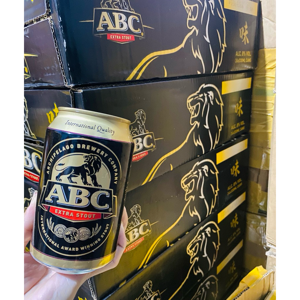 Bia ABC Extra Stout Campuchia 330ml Nồng Độ 8% Bia Đen ABC