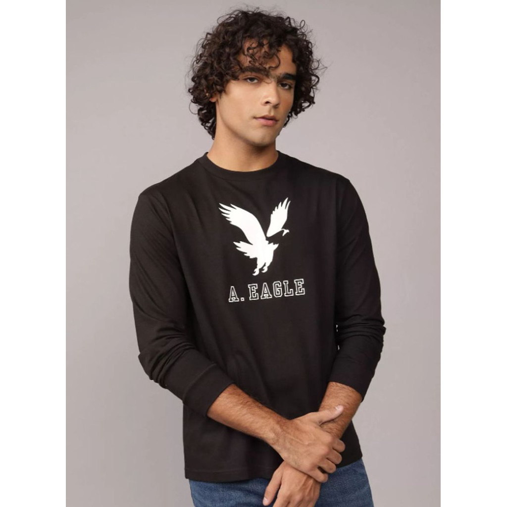 Áo thun cotton Nam tay dài AMERICAN EAGLE🦖