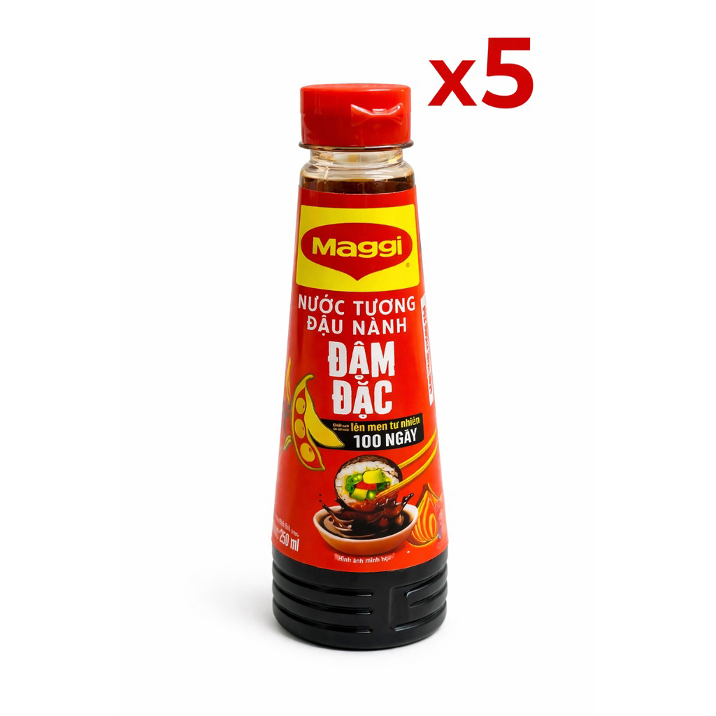 Combo 5 Chai Nước Tương Maggi Đậm Đặc 200ml