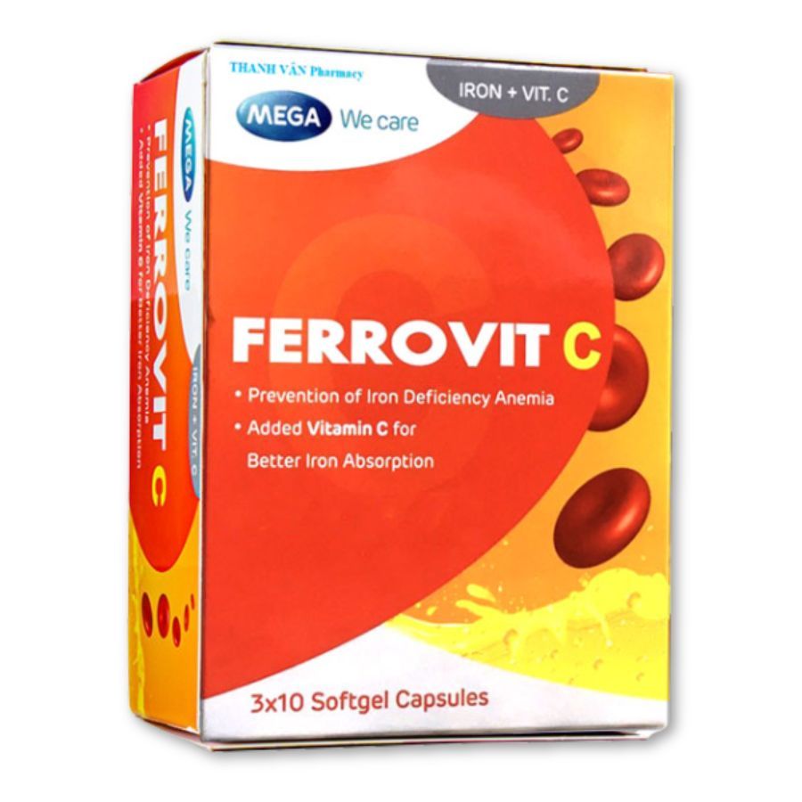 🩸 FERROVIT C  Viên uống bổ sung sắt – Hỗ trợ giảm nguy cơ thiếu máu