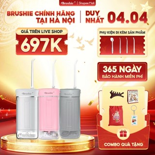 [GIÁ 712K TẠI LIVE SHOP] Tăm Nước Brushie Super Sonic Gấp Gọn Mini Tiện Lợi, Tăm Nước Chính Hãng Bảo Hành 1 Năm, LIS