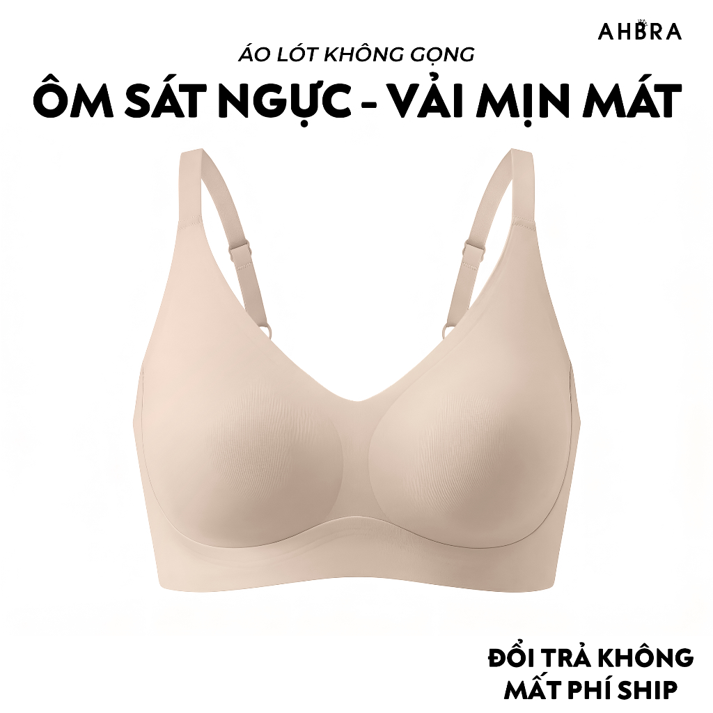 Áo Ngực Su Nữ Không Gọng AHBRA SA13 Dáng Basic Mềm Mại, Thoải Mái