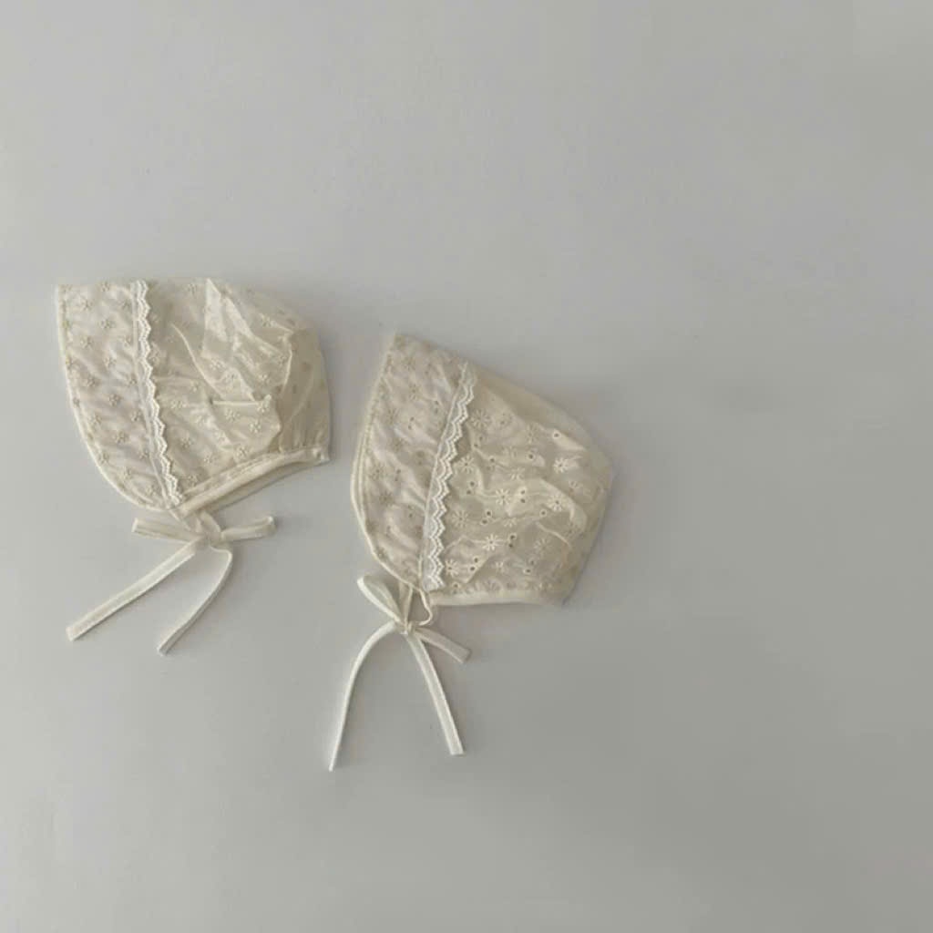 Sulie-Mũ ren hoa be phong cách HQ buộc dây MU321