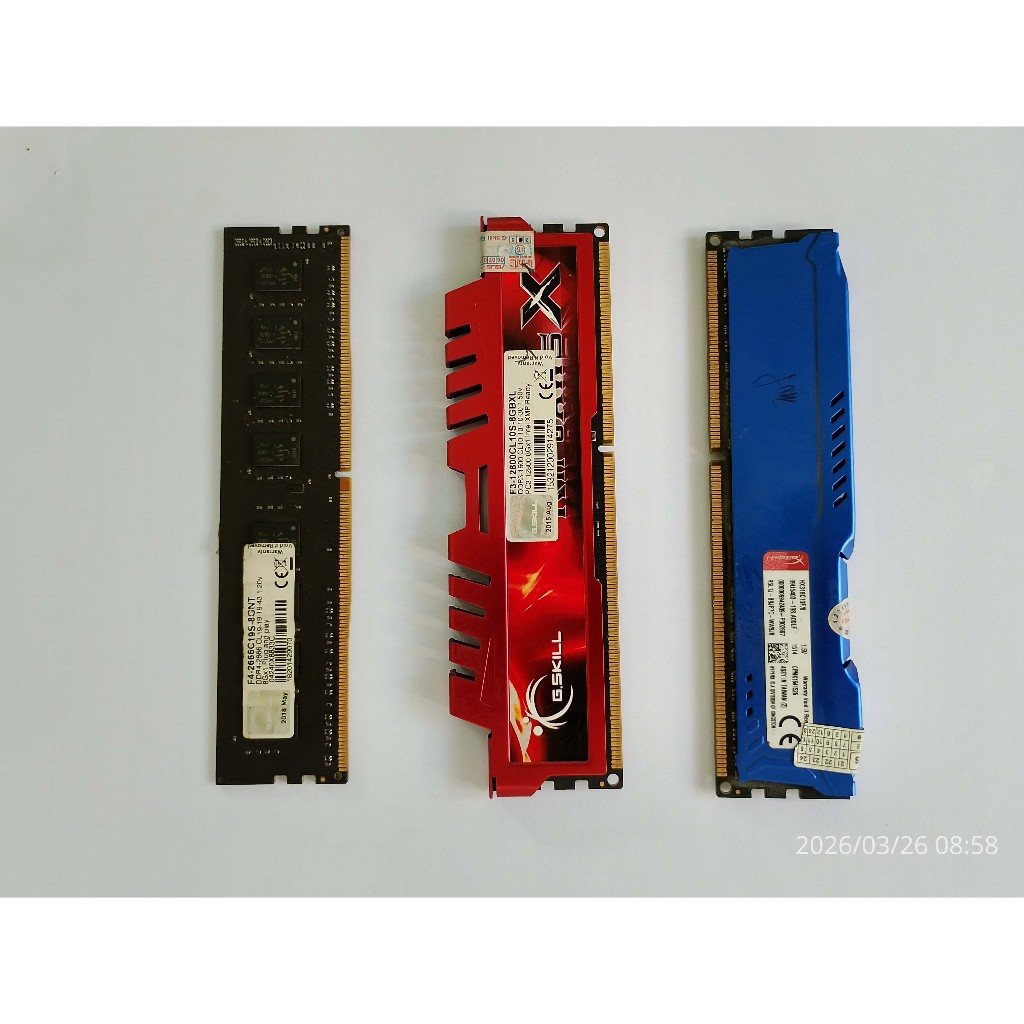RAM DDR3 1666 / DDR4 2666 Cũ (2nd) – RAM PC Chính Hãng, Tương Thích Nhiều Main, Chạy Ổn Định