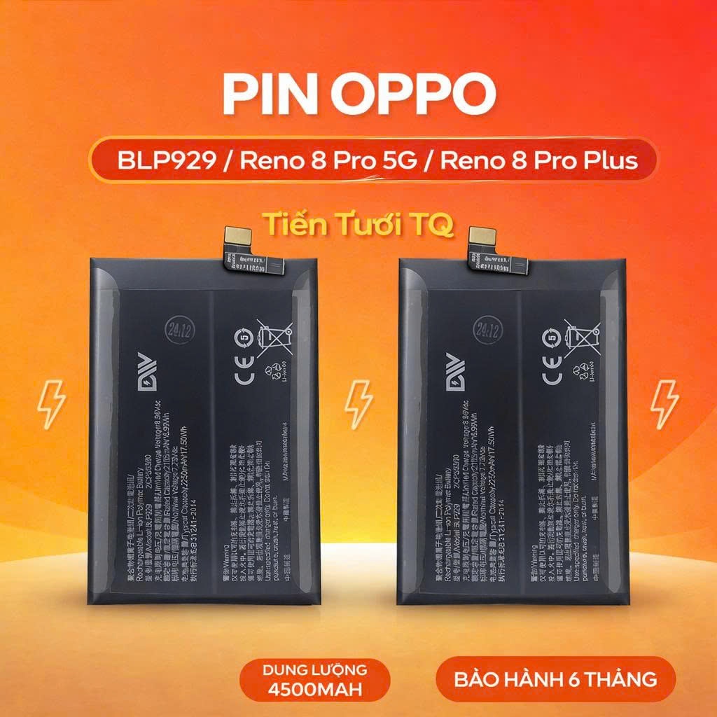 Pin Oppo BLP929 / Reno 8 Pro 5G / Reno 8 Pro Plus,mới