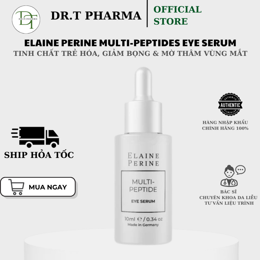 [HÀNG CÔNG TY] Elaine Perine - Multi Peptide Eye Serum/ Tinh chất xóa nhăn , bọng mắt và thâm mắt