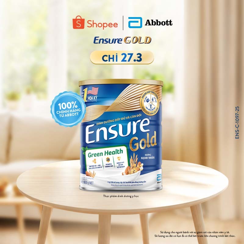 Sữa bột Ensure Gold Green Health 800g