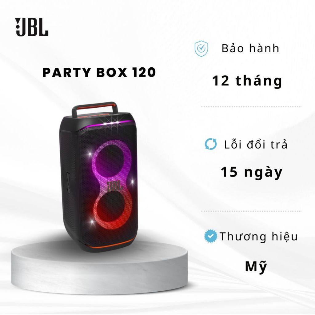 Loa Bluetooth JBL PARTYBOX CLUB 120 Chính hãng | Công Suất 120W | Ghép Nối Đa Loa