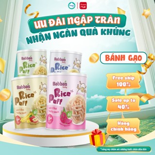 Bánh Gạo Ăn Dặm Babba's Cho Bé Từ 6 Tháng Tuổi, Nhiều Vị, An Toàn Cho Bé