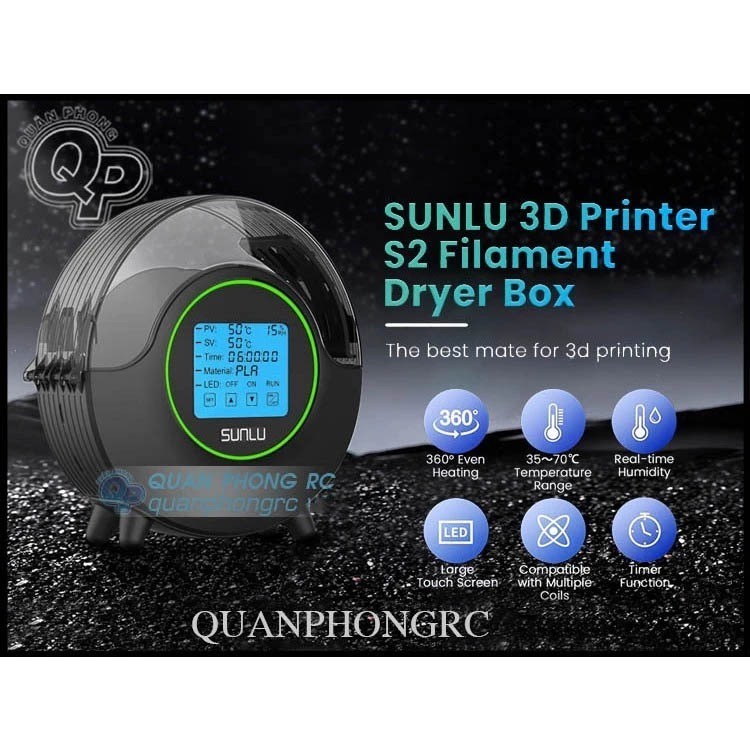 Hộp Sấy Nhựa In 3D SUNLU FilaDryer S2 3D Printer Filament Dryer Box