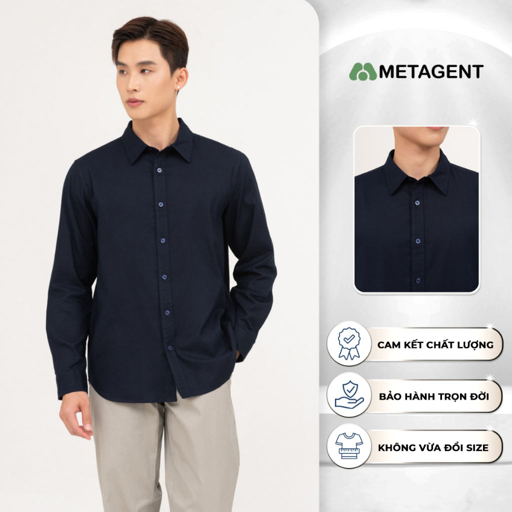 Áo sơ mi nam  Regular Basic Metagent MS 17E4140