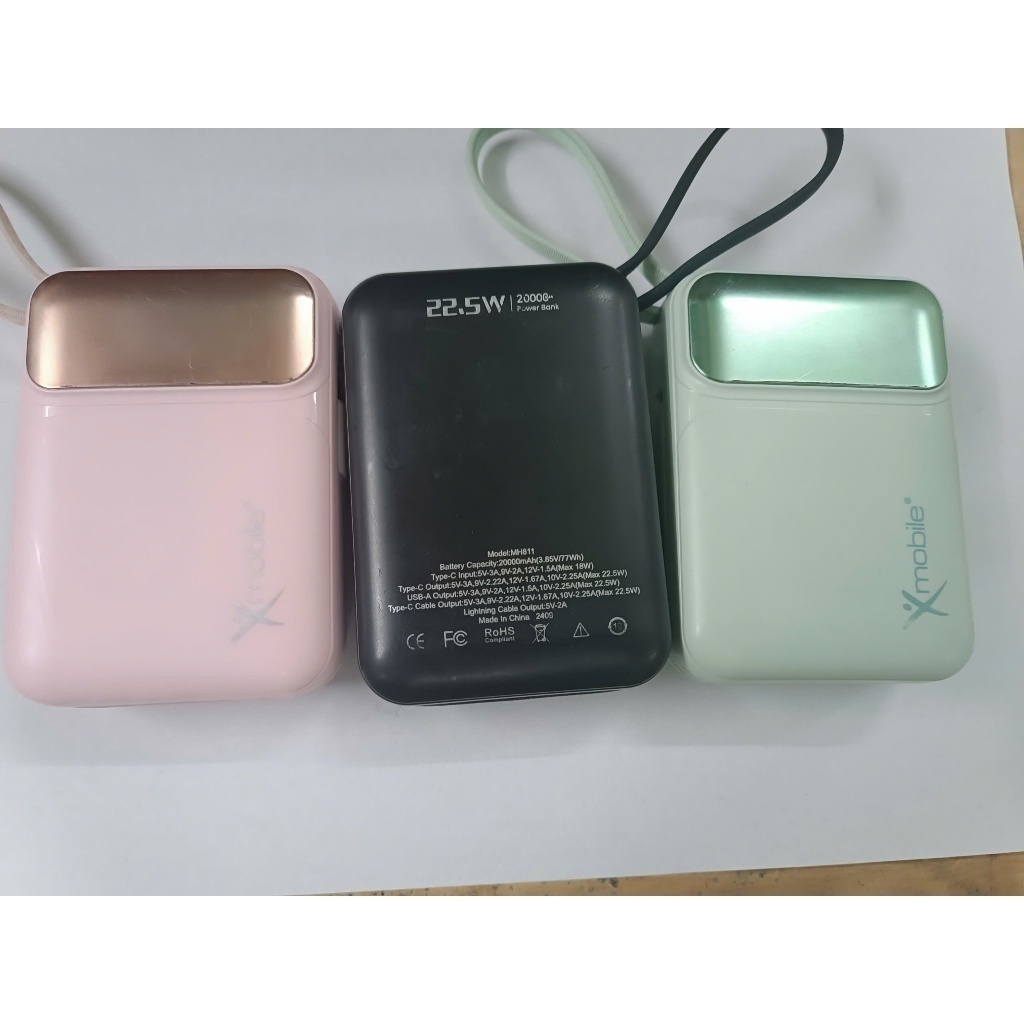 Thanh lí SDP Polymer 20000mAh Type C PD QC 3.0 22.5W Xmobile MH811 kèm Cáp L và Type C ( Like New ).