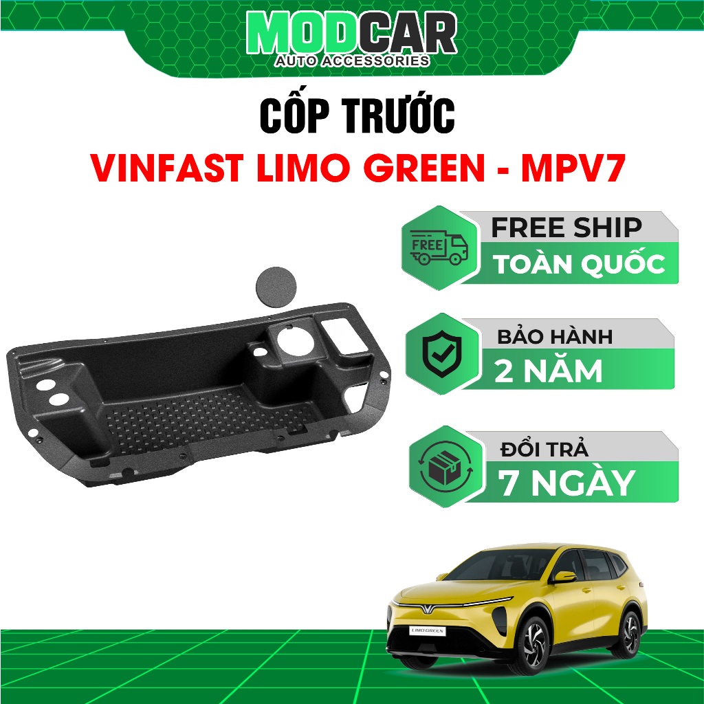 Cốp trước xe Vinfast Limo Green/ MPV 7 - 110L - Nhựa ABS dày dặn, phụ kiện xe điện Vinfast