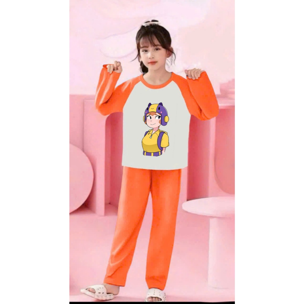 🌸 BỘ ĐỒ BÉ GÁI DÀI TAY – HÌNH CỰC ĐÁNG YÊU 🐱💕 DS620