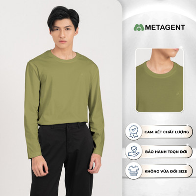 Long sleeve - Áo thun tay dài nam dáng Regular Metagent MS 58E4054