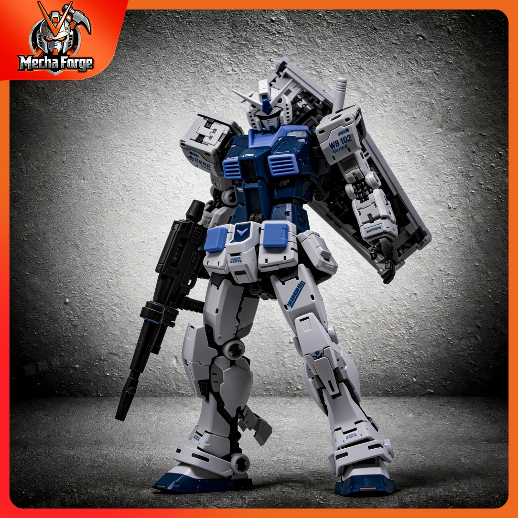 Changlong 5501 RG 1/144 RX-78-2 Ver.3.0 Gundam Base Color Limited Edition Assembly Model Kit with Wa