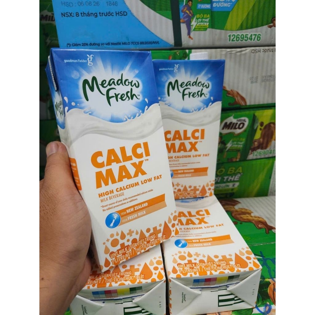 Sữa Tươi Tiệt Trùng Meadow Fresh Calci Max 1L