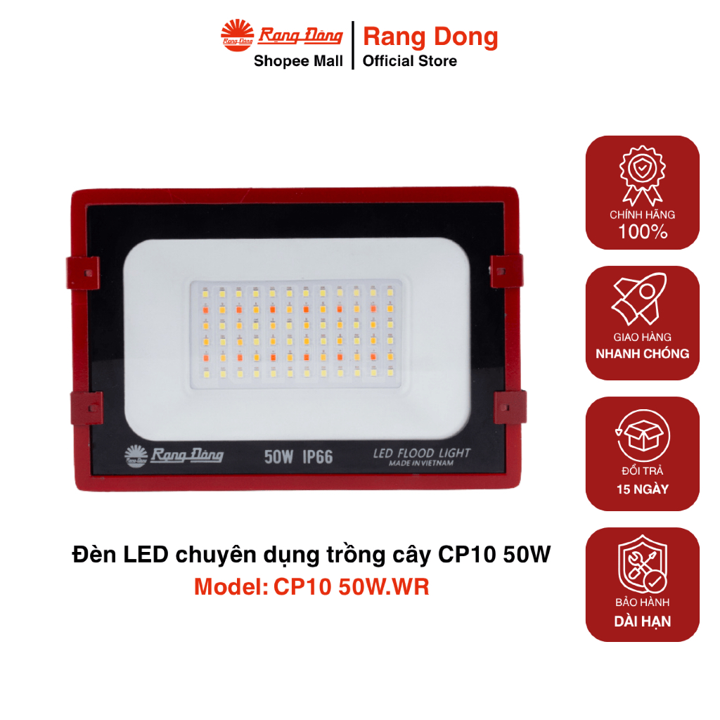 Đèn LED chuyên dụng trồng cây CP10 50W - Model: CP10 50W.WR