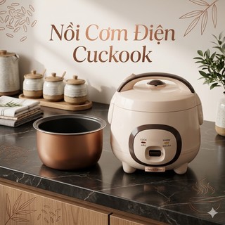 Nồi Cơm Điện CUCKOO Lòng Nồi Tráng Men Chống Dính Dung Tích 1L- 1,2L-1,8L Công Suất 700W Nắp