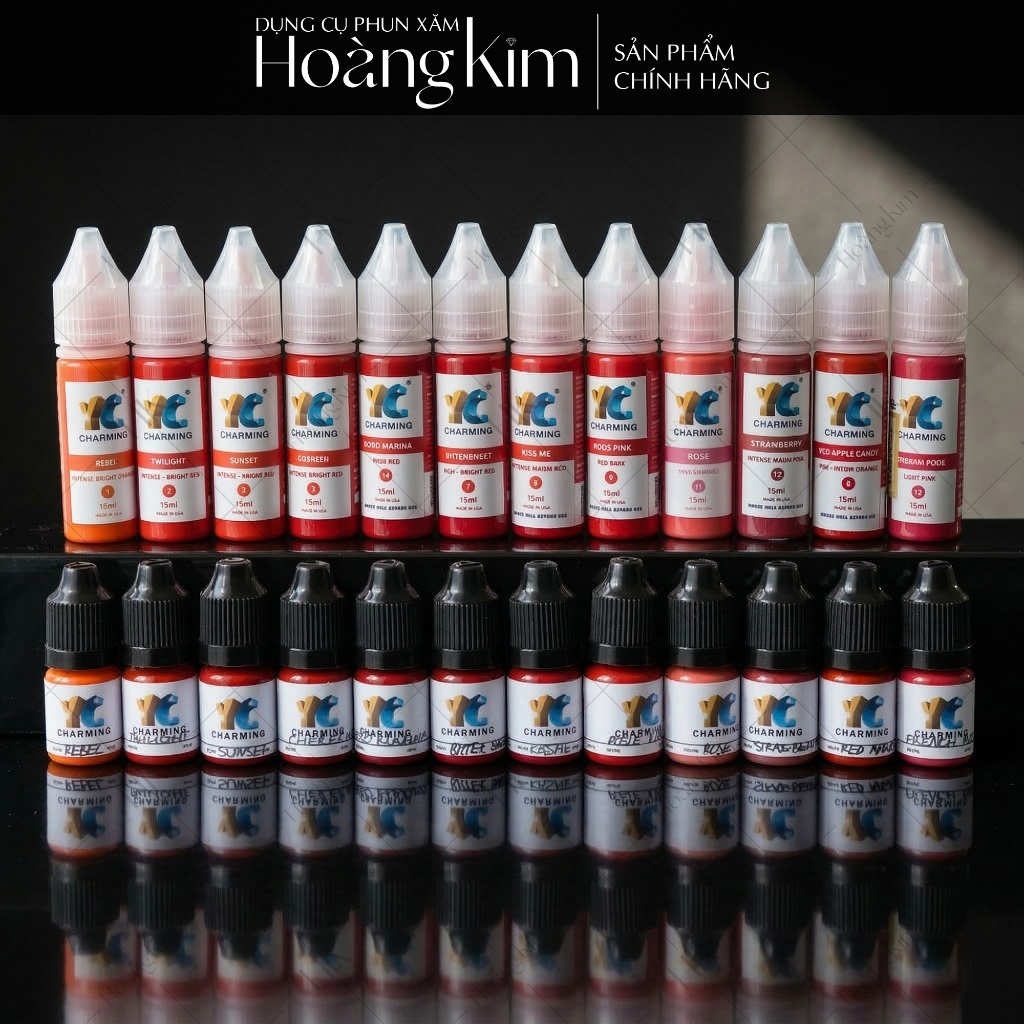 Mực YC charm size mini 5ml -Full size 15ml