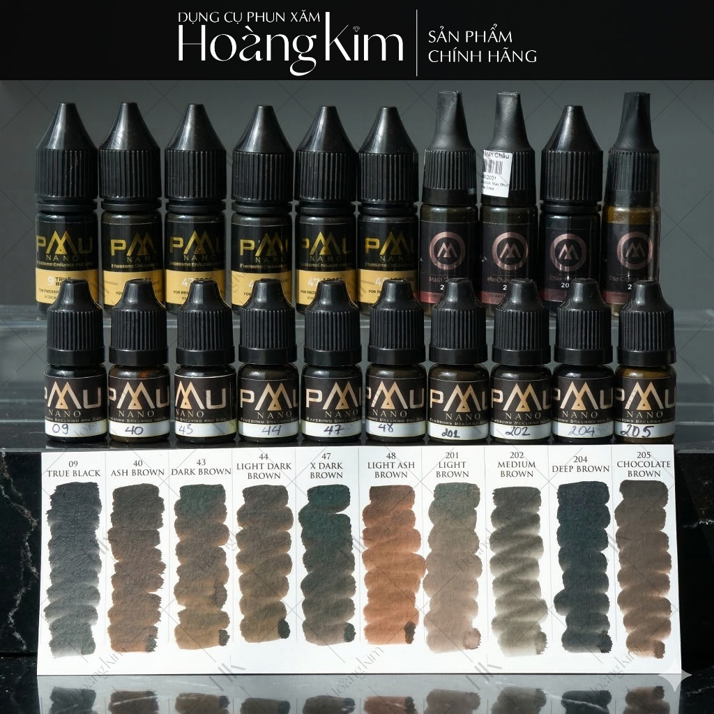 [CHÍNH HÃNG] Mực PMU , Size mini 3,3ml , Fullsize 10ml