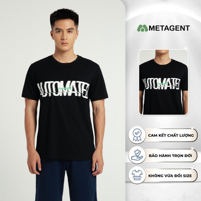 Áo thun nam in hình dáng Regular Fit Metagent MS 57E3583