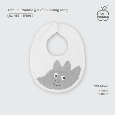 Yếm sơ sinh La Pomme- Phụ kiện sơ sinh cho bé trai/ bé gái- thiết kế đa năng, thấm sữa, giữ ấm cho trẻ sơ sinh- Freesize