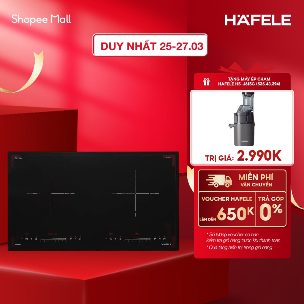 Bếp từ 2 vùng nấu Hafele HC-I2732A 536.61.726