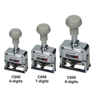 Máy đóng số nhảy 6, 7, 8 số siêu nét, bấm nhẹ, bền | Stacom C606, C607, C608
