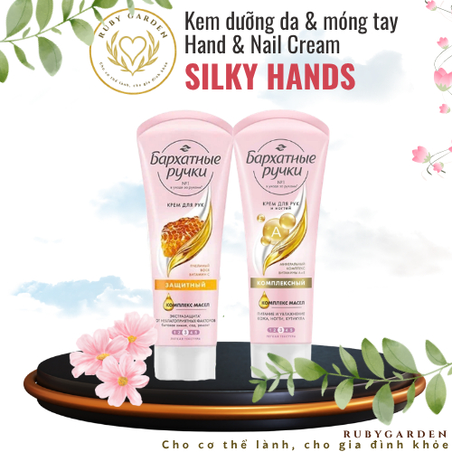 [NK Nga] Kem dưỡng da & móng tay cấp ẩm, mềm mịn Silky Hands 80ml - Ruby Garden