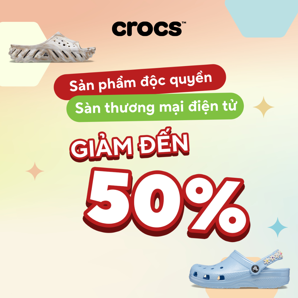 [Unisex còn size M10W12 - M11] Dép Xăng Đan Unisex Crocs