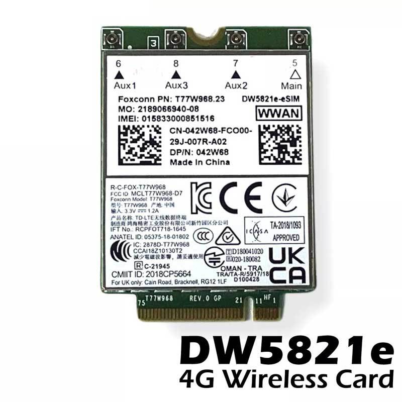 DW5821e Snapdragon X20 CAT 16 – 4G Gigabit (ĐÃ UNLOCK – Full mạng VN), Card mạng 4G tốc độ cao dw582