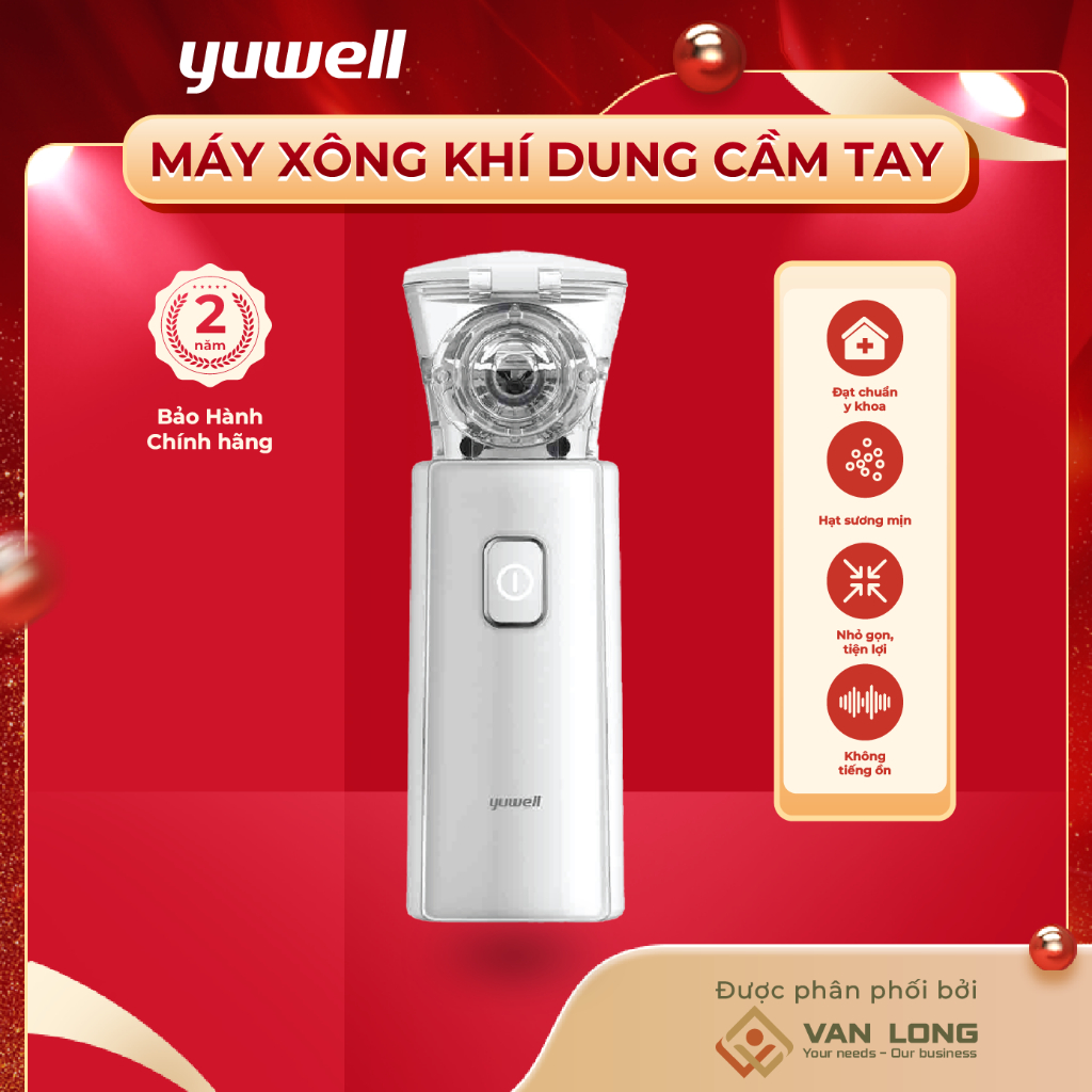 Máy xông khí dung mũi họng cầm tay Yuwell M103 - Bảo hành chính hãng 24 tháng