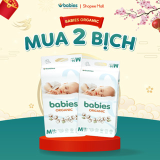Combo 2 Bịch Bỉm Dán/ Bỉm Quần Babies Organic Thương Hiệu Việt, Mềm Mịn, Thấm Hút 1400ml, Đủ Size NB/S/M/L/XL/2XL/3XL