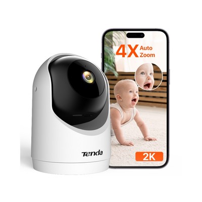 Camera toàn cảnh 360° Tenda CP3 3MP 2K HD với WiFi 6, tính năng theo dõi thông minh và âm thanh hai chiều