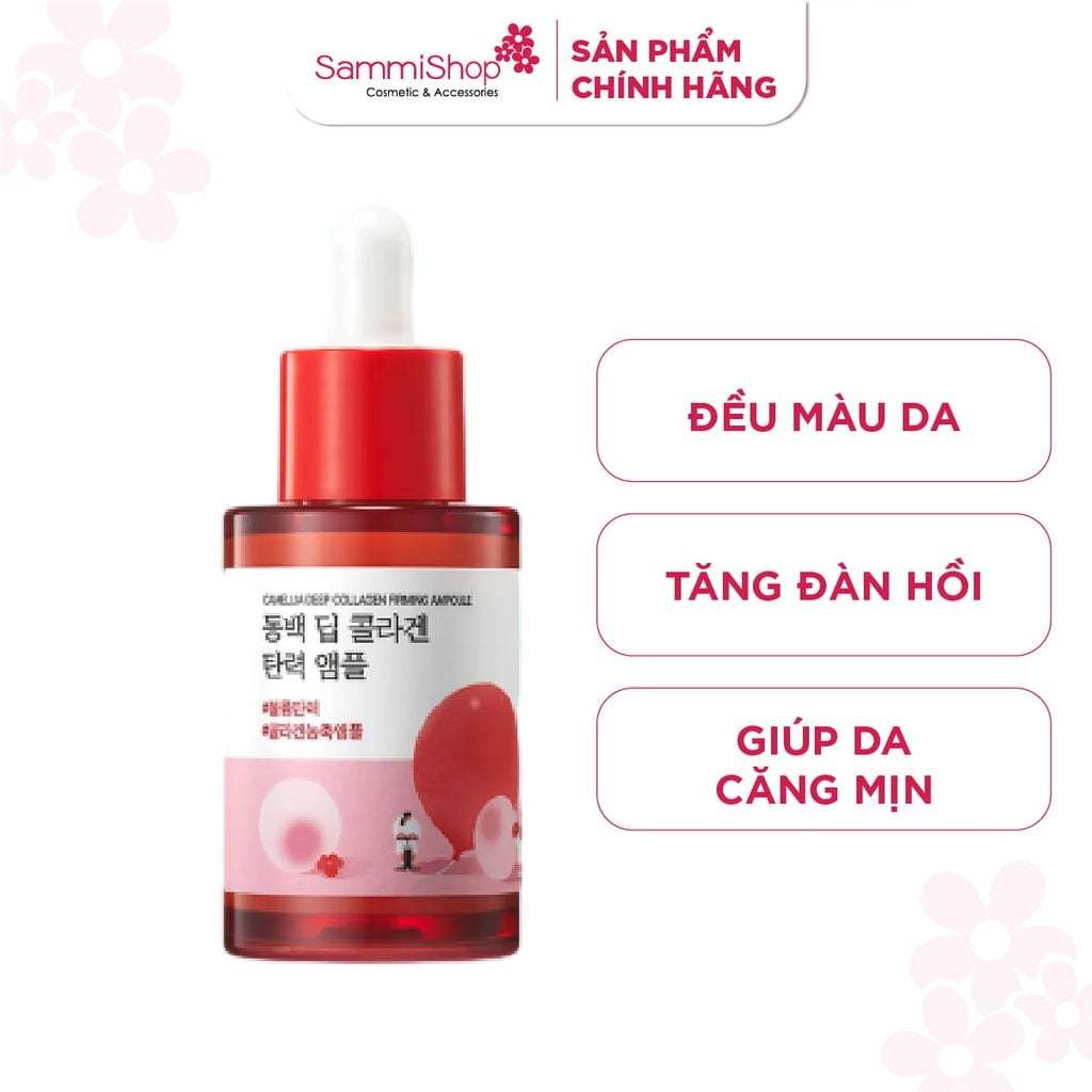 Round lab Tinh chất dưỡng da Round Lab Camellia Deep Collagen Firming Ampoule 30ml