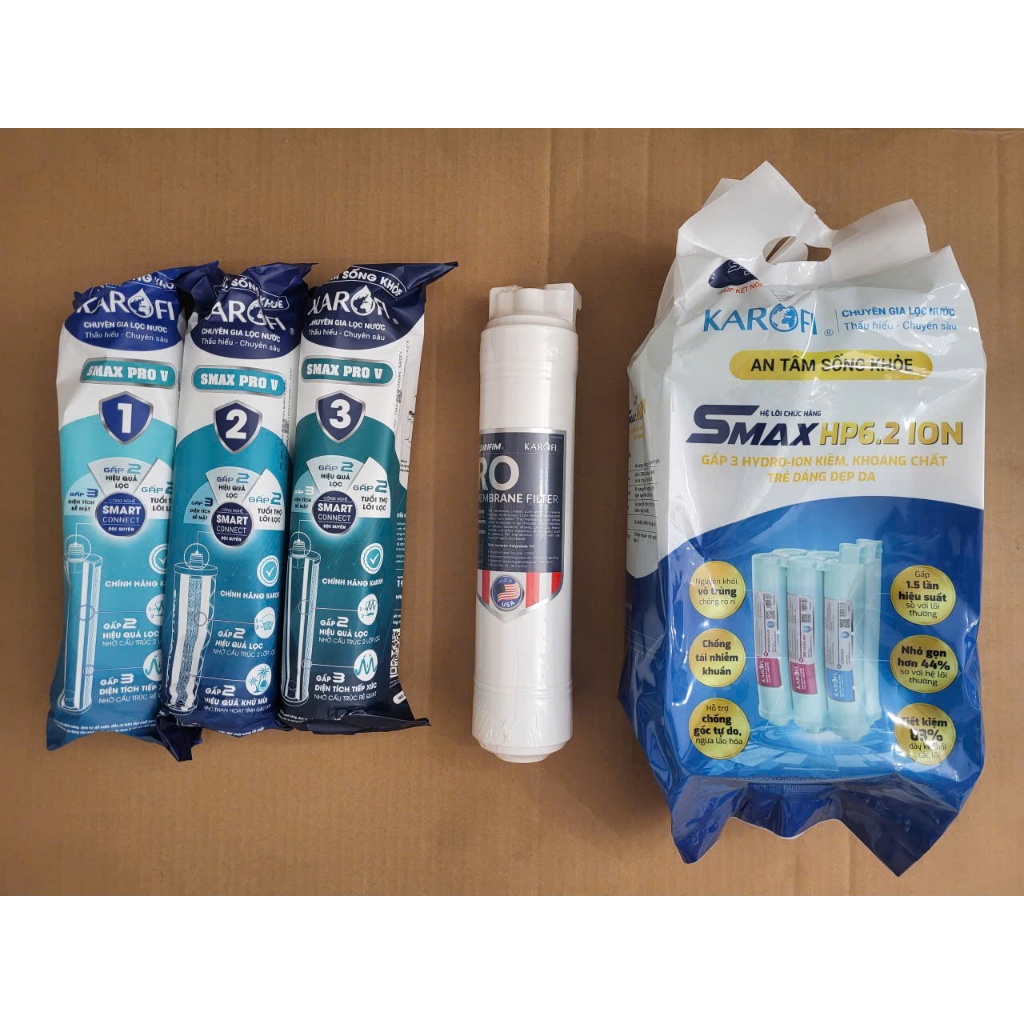 Combo 10 Lõi lọc Karofi - Chính hãng - Dùng thay cho model :KAQ-U98 Pro,KAQ-U95 Pro