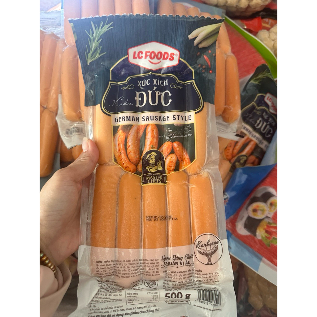 Xúc xích đức 10 cây ( 4 LOẠI ) -