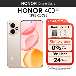Điện Thoại Honor 400 5G 12GB + 256GB | AI Camera 200MP, Sạc Nhanh 80W | Snapdragon 7 Gen 3 | BH 24 Tháng