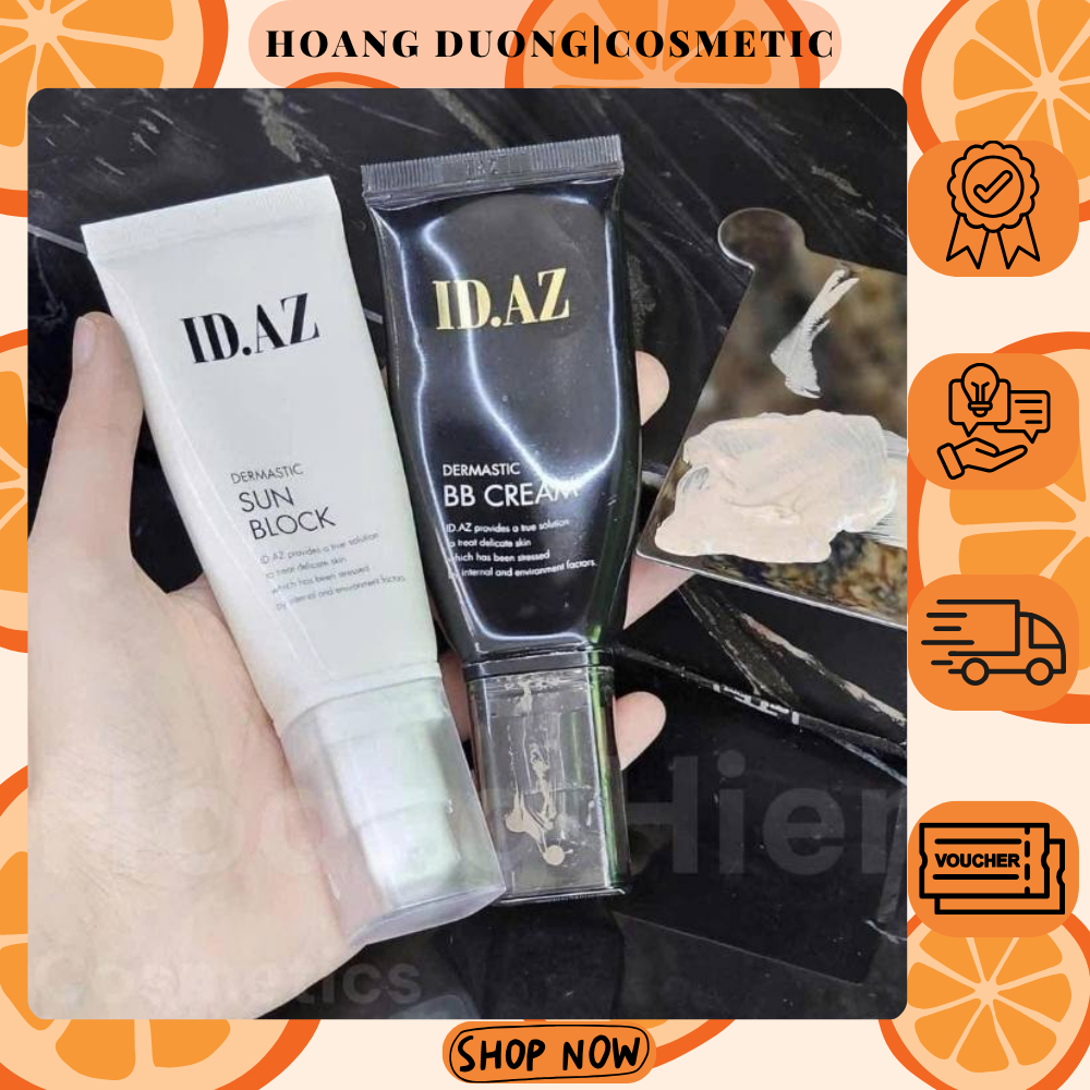 [Hàng Công ty] Kem Dưỡng chống nắng Có Màu ID.AZ Dermastic BB Cream 30ml SPF50