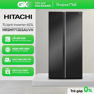 Hrsn9713esauvn | hrsn9713esagbkvn | r-fw650pgv8 tủ lạnh hitachi side by side skyline inverter 653l