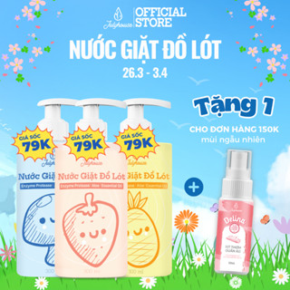 Nước giặt đồ lót Julyhouse 300ml chiết xuất từ Lô Hội và tinh dầu Bạc Hà thơm mát và làm sạch vết bẩn, dịu nhẹ da tay