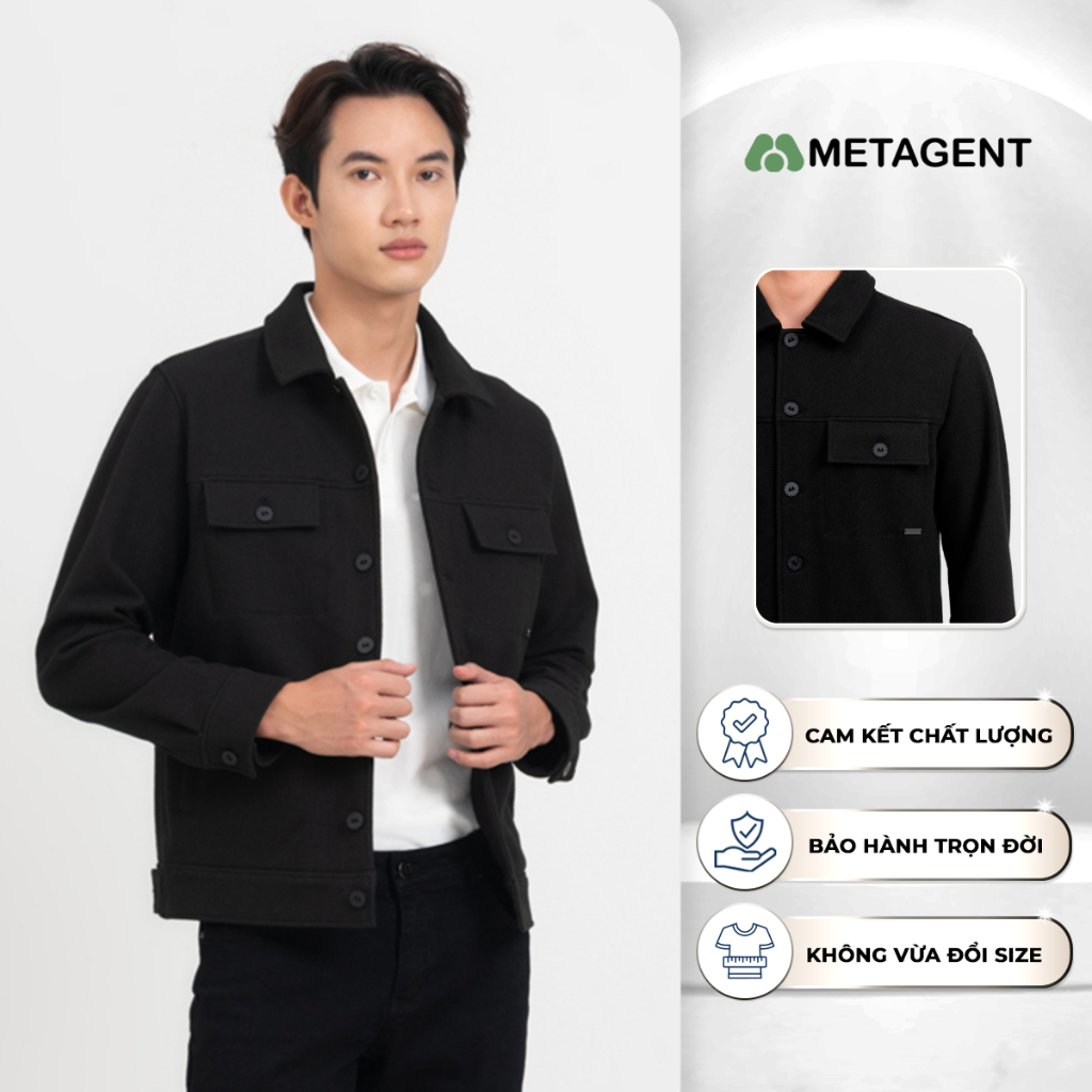 Crombie coat - Áo dạ nam Metagent MS 77E4056